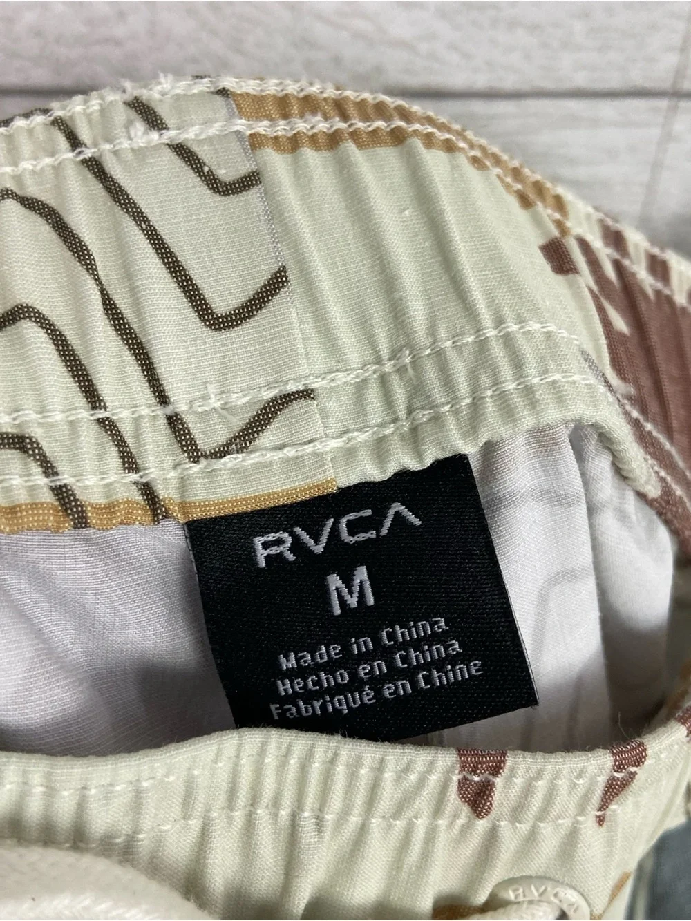 RVCA Atlas Printed Boardshort Swim Shorts Medium Unlined Beach Sun Desert Geo